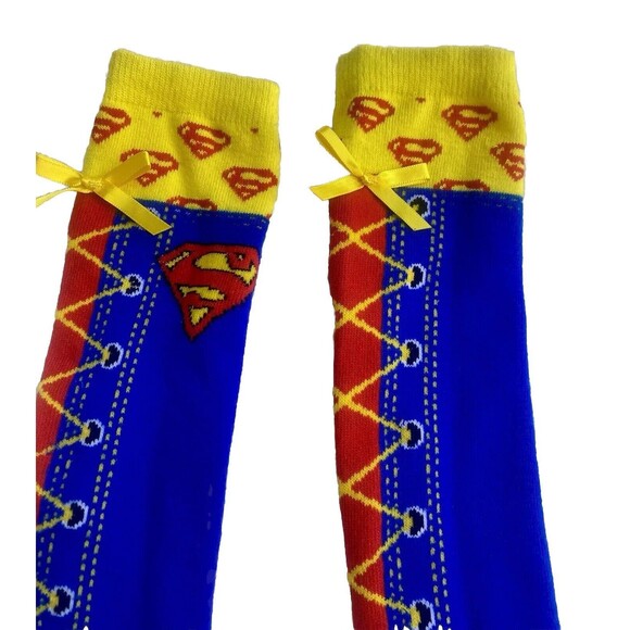 Women’s Supergirl Tall Knee High DC Marvel Super Hero -Halloween Fun Sz 7+ - Picture 6 of 7